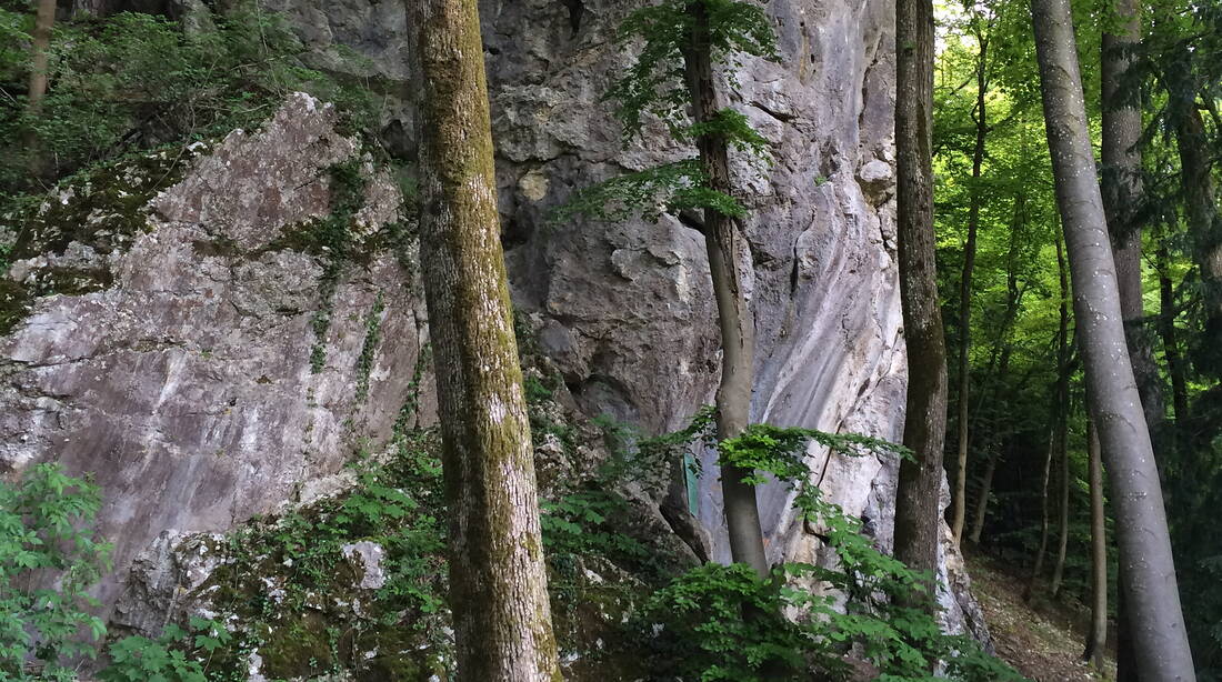 Routeninfos und Topos zum Klettergebiet «Spinnenfels» findest du im Kletterführer «Schweiz extrem JURA» von edition filidor.