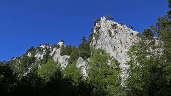 Routeninfos und Topos zum Klettergebiet «Aiguille de Baulmes» findest du im Kletterführer «Schweiz plaisir JURA» von edition filidor.