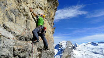 Routeninfos und Topos zum Klettergebiet «Gross Sättelistock» findest du im Kletterführer «Schweiz extrem OST» von edition filidor.
